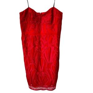 City Chic Red Spaghetti Strap Sundress Size L /20